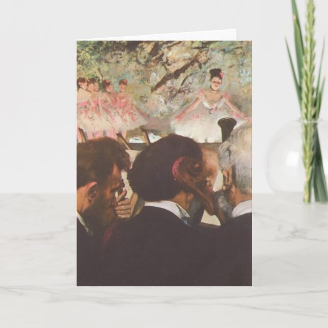 Musiker im Orchester durch Edgar Degas-Karte Karte (Vorderseite)
