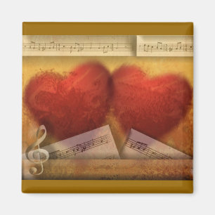 Musiker in Liebe Magnet