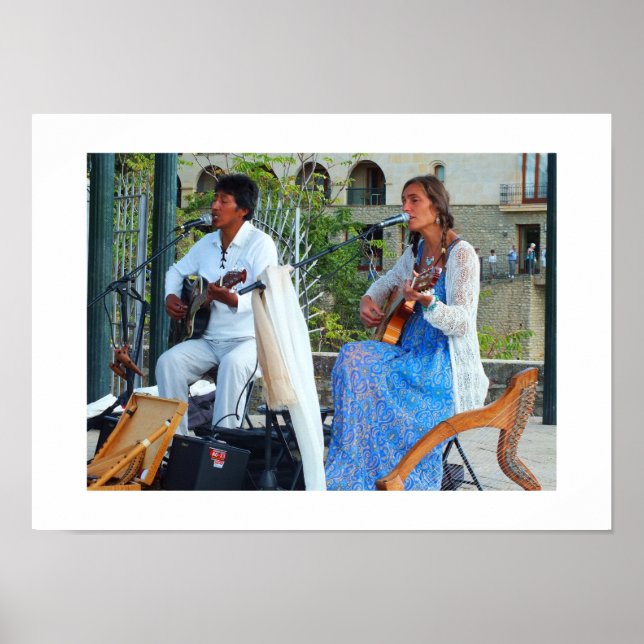 Musiker in Spanien Poster (Vorne)