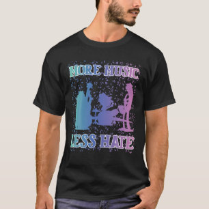 Musiker Inspiration Zitat kein Hass Retro Natur T-Shirt