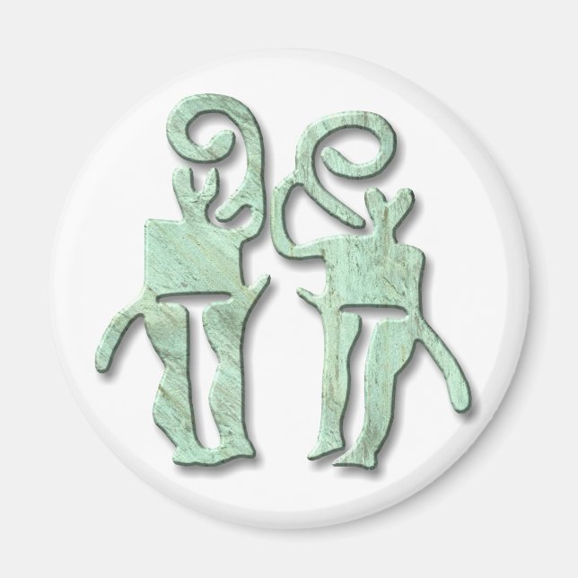 Musiker, Kupfer Magnet (Vorne)