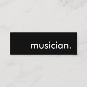 musiker. mini visitenkarte
