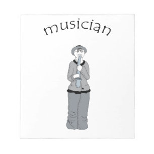 musiker notizblock