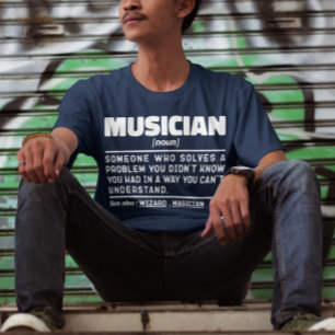 Musiker Noun Musical Instrument Memes Funny T-Shirt