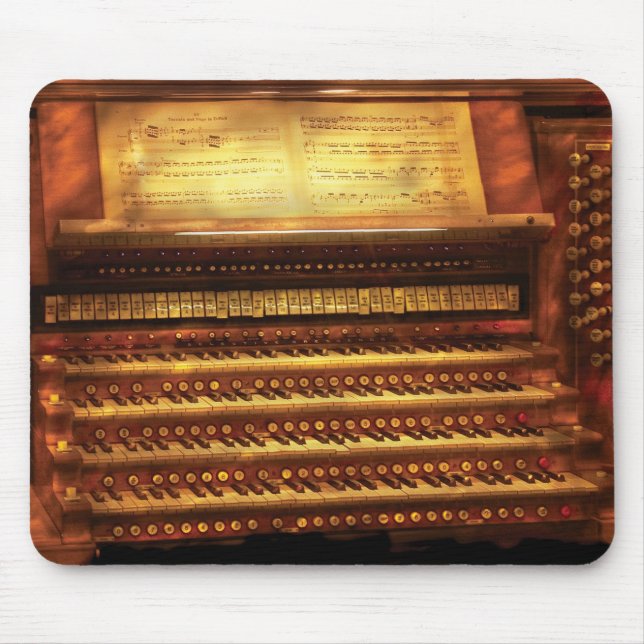 Musiker - Organist - die Pfeifenorgel Mousepad (Vorne)