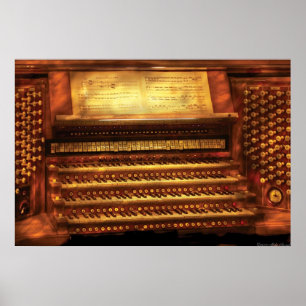 Musiker - Organist - Die Pipe Organ Poster