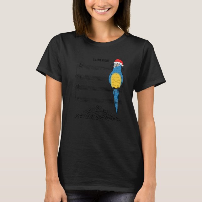 Musiker Parrot I Silent Night I Blue geworfen Mac T-Shirt (Vorderseite)