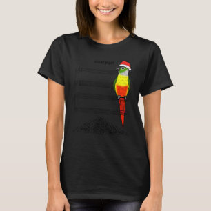 Musiker Parrot I Silent Night I Yellow Green Chee T-Shirt