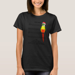 Musiker Parrot I Silent Night I Yellow Green Chee T-Shirt