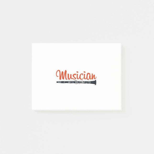 Musiker Post-it Klebezettel (Vorderseite)