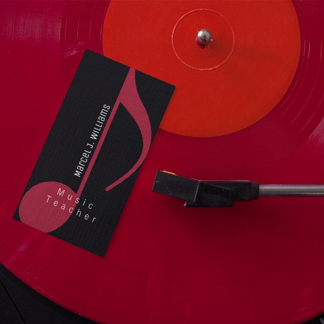 Musiker Prof. blk. Visitenkarte mit musikalischer  (Von Creator hochgeladen)