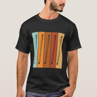 Musiker Saitenspieler Vintage Retro 70er Saiten B T-Shirt