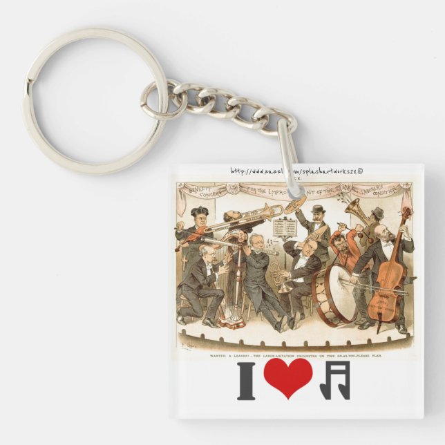 "Musiker" Schlüsselanhänger (Vorderseite)