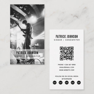 Musiker Songwriter Foto Social Media Visitenkarte