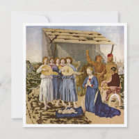 Musiker spielen Mandolins für das Baby Jesus