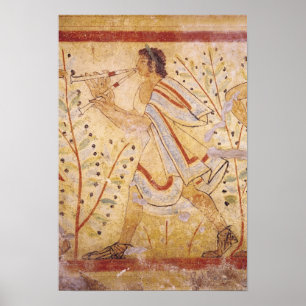 Musiker spielt Pipes Poster