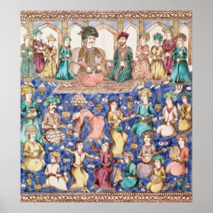 Musiker und Tänzer Poster