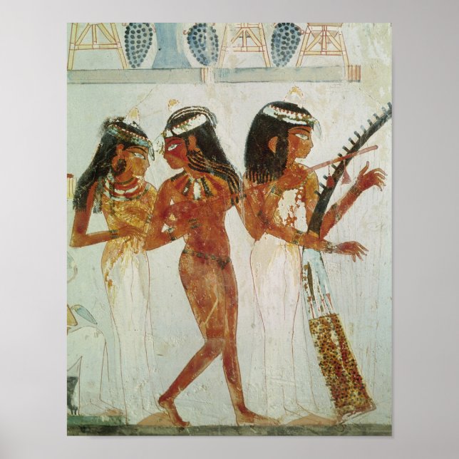 Musiker und Tänzer Poster (Vorne)