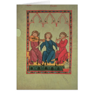 Musiker, vom Manasse Kodex, eine Sammlung von