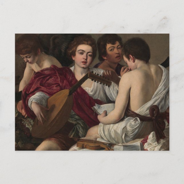 Musiker von Caravaggio Postcard Postkarte (Vorderseite)