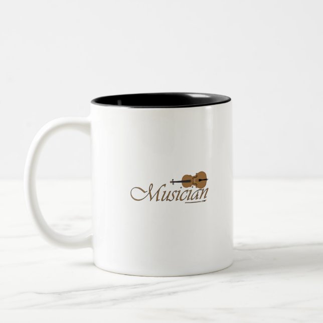 Musiker Zweifarbige Tasse (Links)