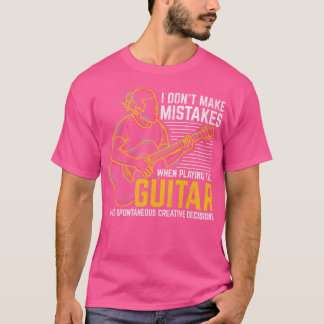 Musikergeschenk Musikinstrumentengitarre T-Shirt