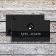 Musikerin Black Business Card mit Musiknote Visitenkarte (Von Creator hochgeladen)