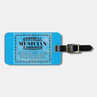 Musikerlizenz Gepäckanhänger