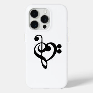 Musikermusikherz - Treble Bass Clef Case-Mate iPhone Hülle