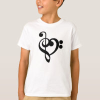 Musikermusikherz - Treble Bass Clef