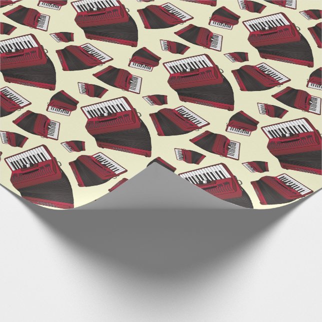 Musikermusiklehrer Geschenkpapier (Ecke)