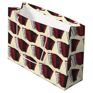 Musikermusiklehrer von Accordion Instrument Große Geschenktüte
