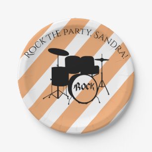 Musikfestival Daisy Hippie Geschenke für Musiker Pappteller