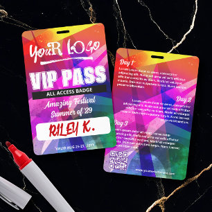 Musikfestival-Konzert-VIP-Pass Ausweis