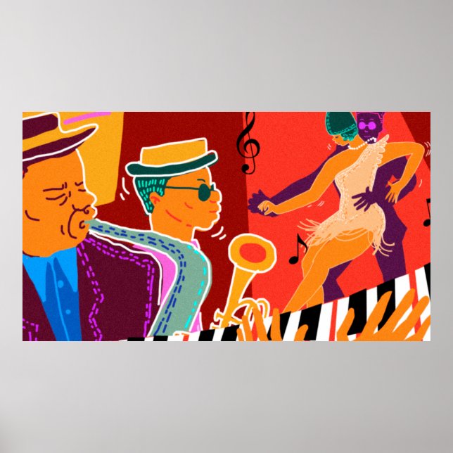 Musikfestival Retro Contro Jazz Poster (Vorne)