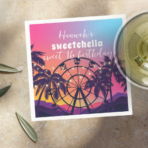 Musikfestival   Riesenradpalmen Süß 16 Serviette