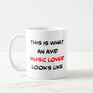 Musikfreund, begeistert kaffeetasse