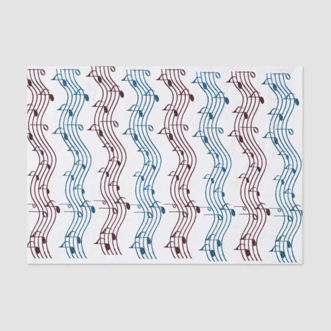 Musikfreunde rot und blau seidenpapier (Vorderseite)