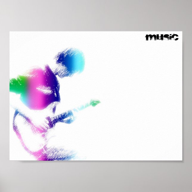 Musikgitarre Poster (Vorne)