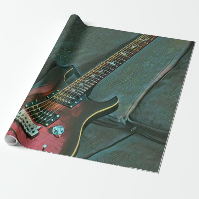 Musikgitarrist liebt Geschenk Geschenkpapier (Ungerollt)