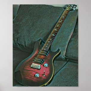 Musikgitarrist liebt Geschenk Poster
