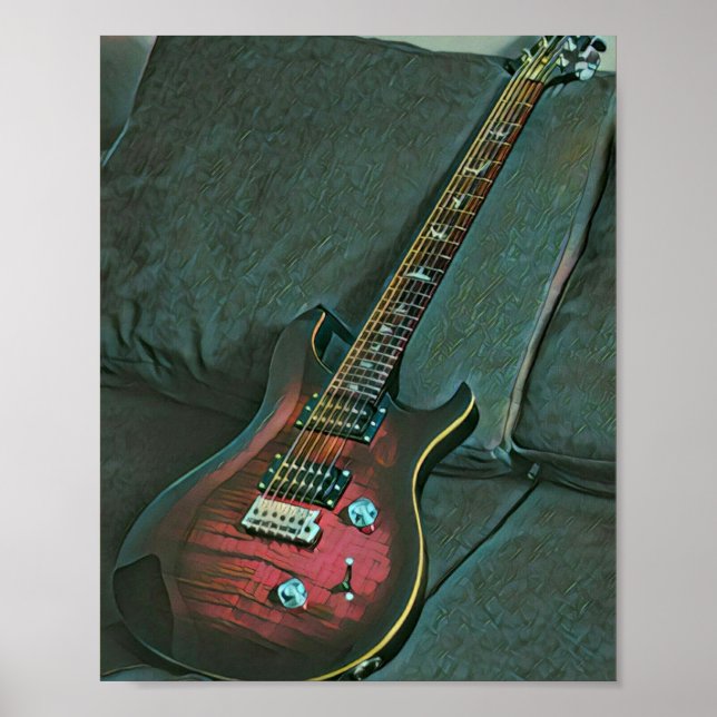 Musikgitarrist liebt Geschenk Poster (Vorne)