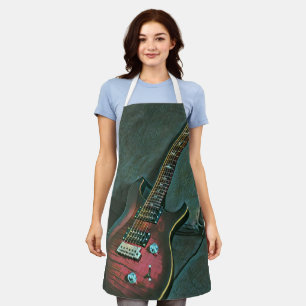 Musikgitarrist liebt Geschenk Schürze
