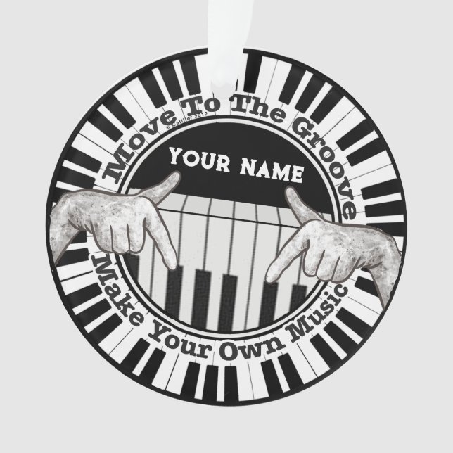Musikgroove Ornament (Vorderseite)