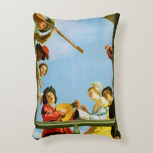 Musikgruppe "Balcony Fine Art Malerei" Zierkissen