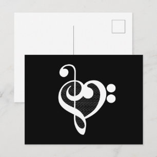 Musikherz - I Liebe Music Postkarte