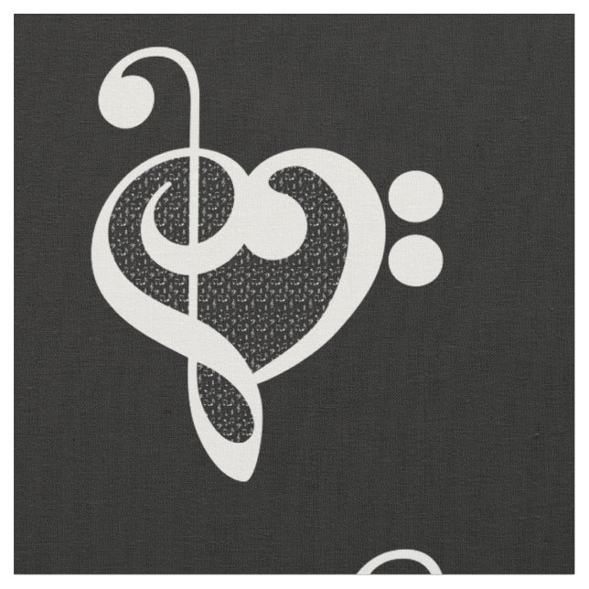 Musikherz - I Liebe Music Stoff (Nahaufnahme)