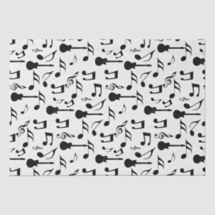 Musikhinweise - Notenblatt Music Design Seidenpapier