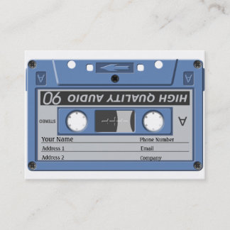 Musikindustrie-Karte - Kassette Visitenkarte
