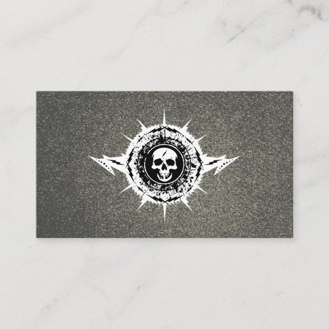 Musikindustrie Rock Band Musician Gitarren Lehren Visitenkarte (Vorderseite)